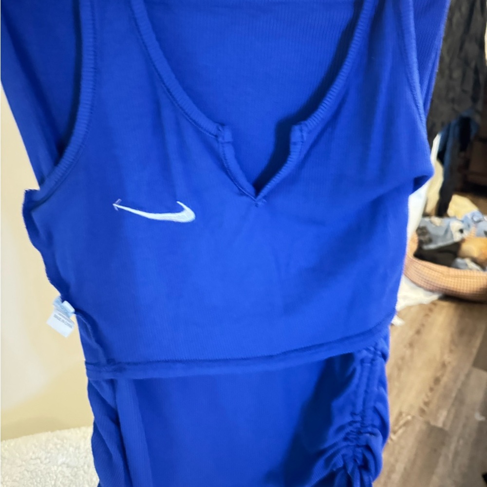 Nike Blue Athletic Bodysuit two pieces